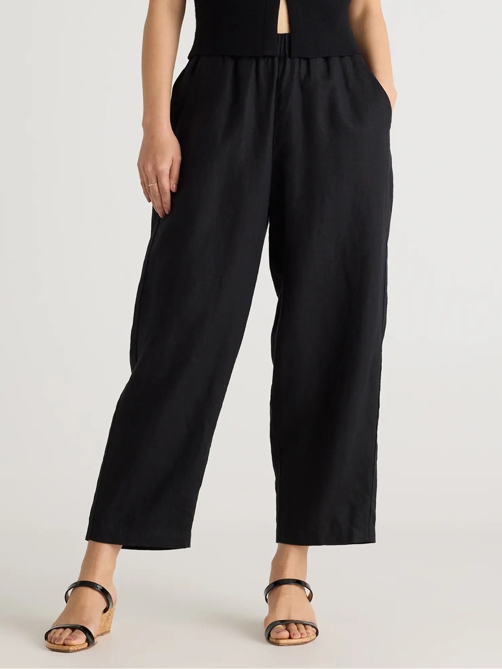 QUINCE 100% European linen pants